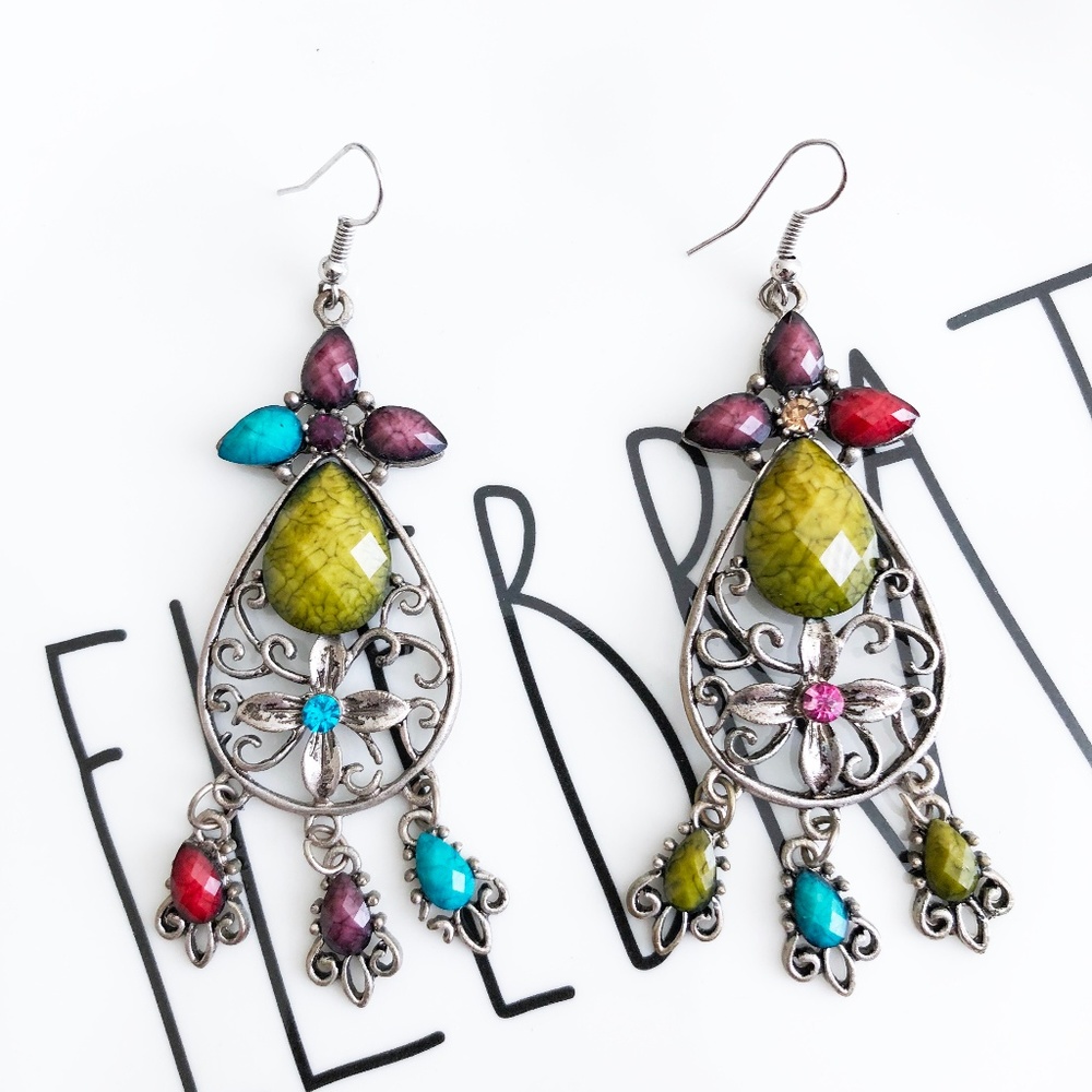 Vintage 3" Long Earrings